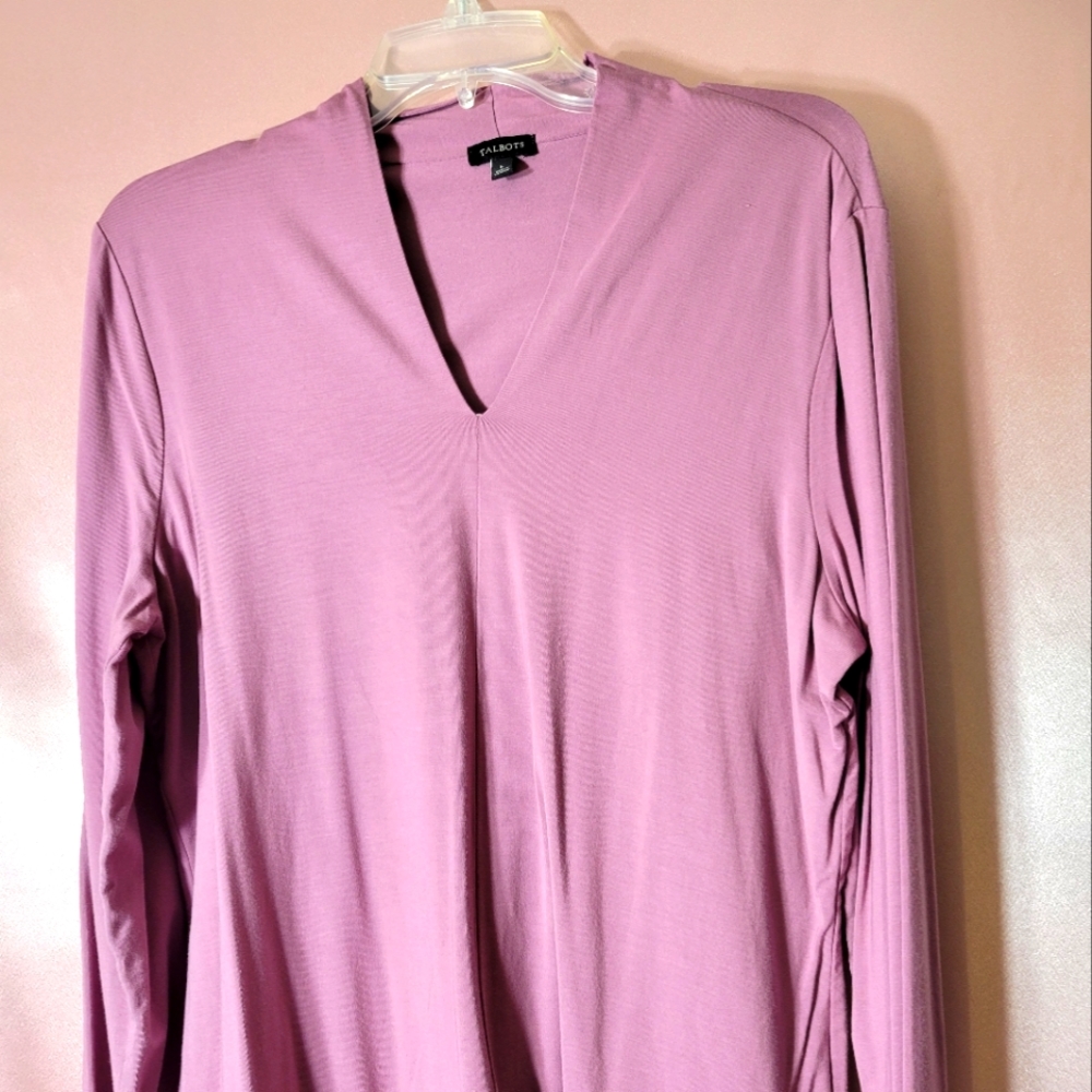 Talbots dressy pink blouse